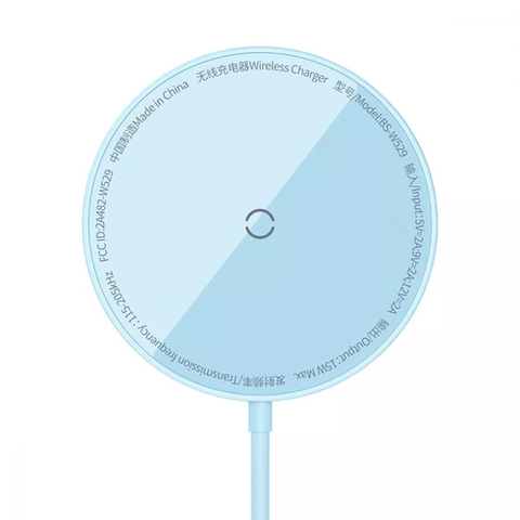 Бездротовий ЗП Baseus Simple Mini3 Magnetic Wireless Charger 15W (blue) CCJJ040303 032864 фото
