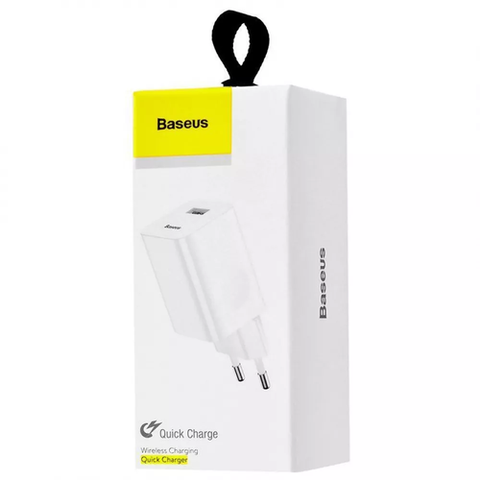 Мережевий Зарядний Пристрій Baseus Wall Charger QC3.0 (white) CCALL-BX02 032887 фото