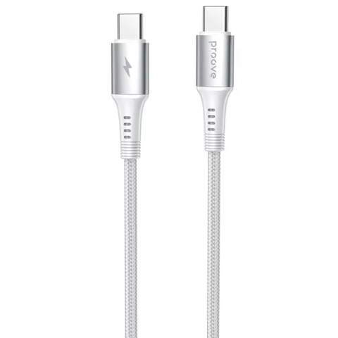 Кабель Proove WireX Type-C to Type-C 60W (1m) (white) CCWX60002202 032885 фото
