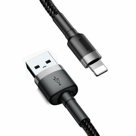Кабель Baseus Cafule Lightning Cable 2A 3m Gray/Black (CALKLF-RG1) 000344 фото