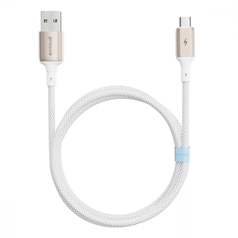 Кабель Proove Dense Metal USB to Micro USB 2.4A (1m) (white) 079727 фото