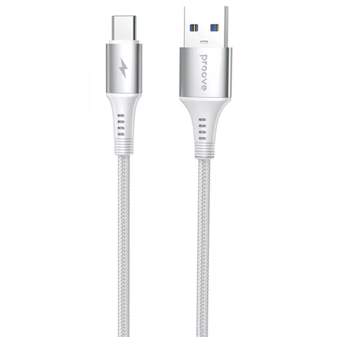 Кабель Proove WireX USB to Type-C 3A (1m) (white) 079744 фото