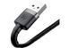 Кабель Baseus Cafule Cable Lightning 2.4A 1m Gray/Black (CALKLF-BG1) 000349 фото 3