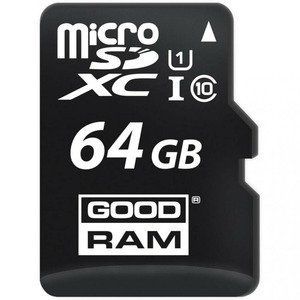 Карта пам'яті microSDXC 64GB Goodram Class 10 UHS-I + SD-adapter (M1AA-0640R12) 145279 фото