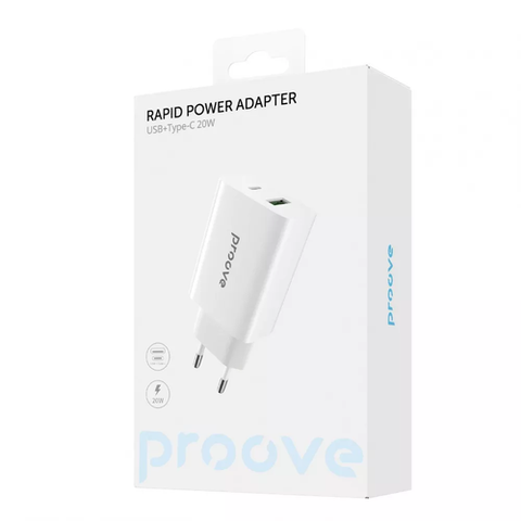 МЗП Proove Rapid 20W (Type-C + USB) (white) WCRP20110002 032902 фото