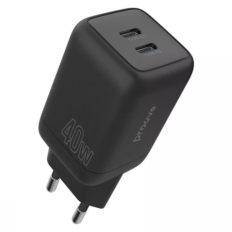 МЗП Proove Silicone Power 40W (Type-C + Type-C) (black) WCSP4020001 032904 фото