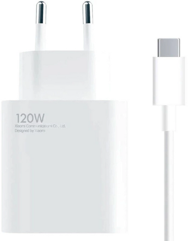 Зарядний пристрій Xiaomi Mi 120W HyperCharge Combo (USB-A) + USB-C Cable White (BHR9462EU) 088993 фото