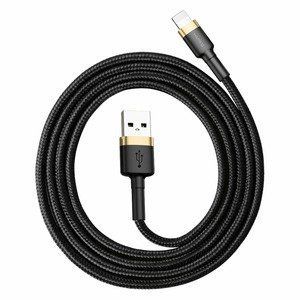 Кабель Baseus Cafule Lightning 2.4A 1M Gold+Black (CALKLF-BV1) 144703 фото