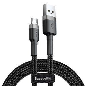 Кабель Baseus Cafule MicroUSB 1.5A 2M Gray/Black (CAMKLF-CG1) 144704 фото